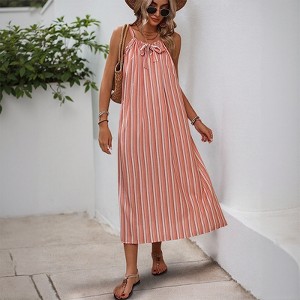 chinese dress ladies PRETTYGARDEN Womens Casual Long Summer Dresses Sleeveless Strappy Loos main image 0