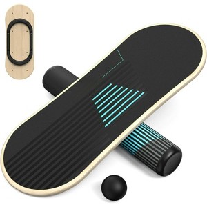 Wobble Board & Stability Trainer, 7 Adjustable Modes with Stoppers for Physical Therapy, Improve Balance, Exercise - 1 of 4