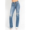 Women's Mid-Rise Button Flare Jean - Judy Blue - 2 of 4