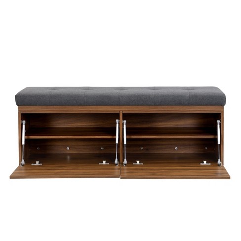 NicBex Modern 49" Storage Bench with 2 Doors for Entryway and Living Room - image 1 of 4