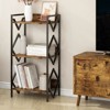 DOMETOUR Bookshelf Classically Modern Bookcase, Tall Book Shelf Display Shelves Storage Organizer Rack for Bedroom Living Room - 4 of 4