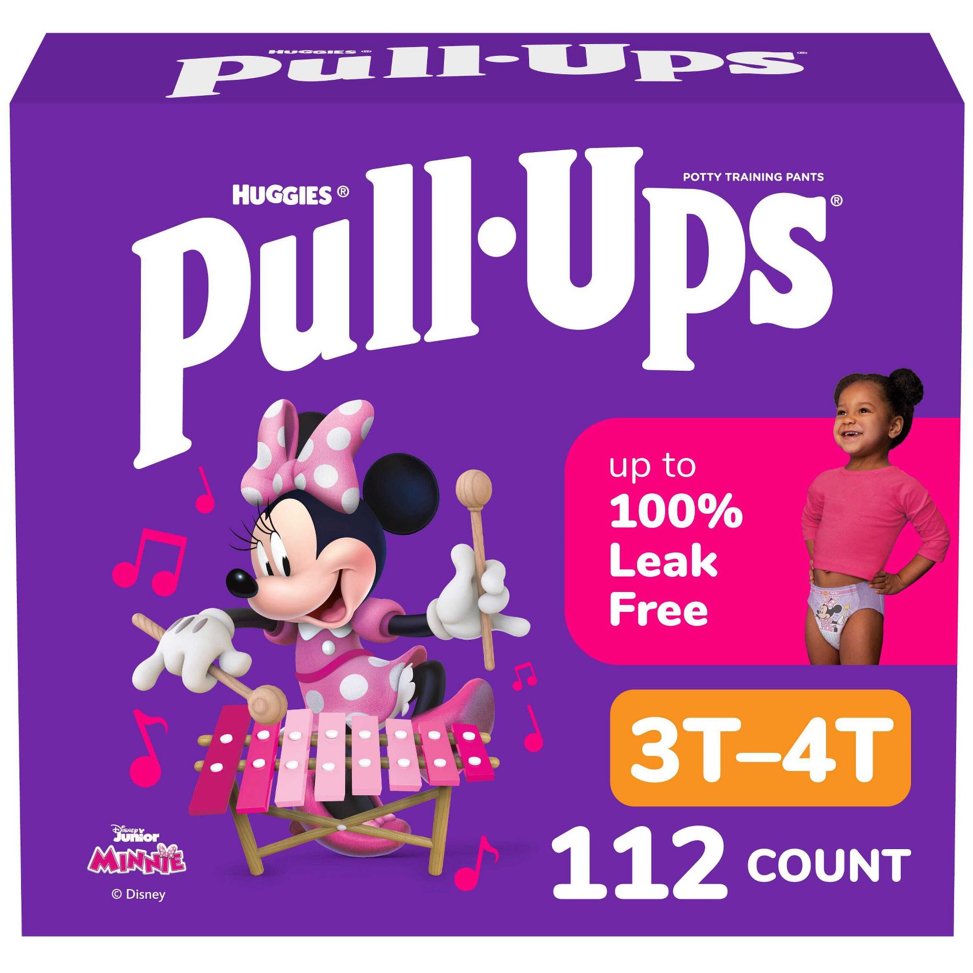Pull-Ups Girls' Learning Designs Training Pants - Size 3T-4T - 112ct