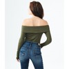 Aeropostale Womens Off The Shoulder Pullover Blouse - 2 of 2