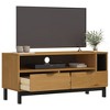 vidaXL TV Stand FLAM 43.3 in.x15.7 in.x19.7 in. Solid Wood Pine - 3 of 4