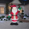Gemmy Christmas Airblown Inflatable Mixed Media Luxe Santa w/Candy Cane, 8 ft Tall, Multicolored - 2 of 3