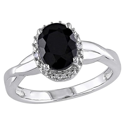 Black sapphire clearance diamond