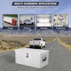 20 Inch Aluminum Diamond Plate Tool Box With Lock and Keys - 2 of 4