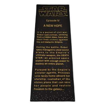 Ukonic Star Wars: A New Hope Title Crawl Printed Area Rug | 26 x 77 Inches