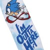 Sonic The Hedgehog I'm Outta Here Adult Tie-Dye Athletic Crew Socks - 3 of 4