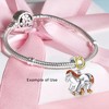 Pony Horse Charm for Women European Bead Three Tone Gold Plated Sterling Silver Ginger Lyne Collection - 3 of 4