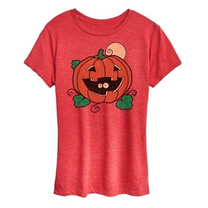 Women's - Instant Message - Vintage Pumpkin Surprise Short Sleeve Graphic T-Shirt - 1 of 4