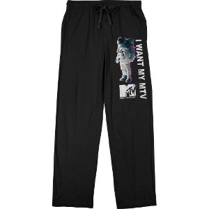 MTV Moon Man I Want My MTV Moon Man Men's Sleep Pajama Pants - 1 of 2