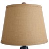 Sea Blue Finish Cream Hardback Canvas Shade Table Lamp - StyleCraft: No Assembly, UL Listed, Polyresin Body - 2 of 4