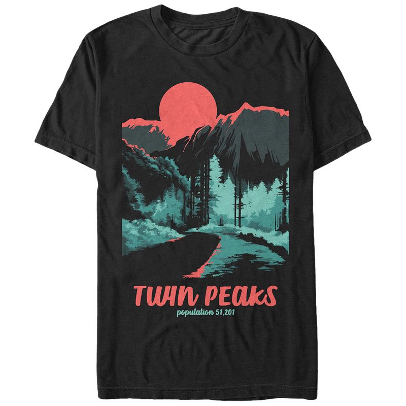 Men's Twin Peaks Population T-Shirt, 1 of 5