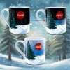Silver Buffalo Coca-Cola Holiday Polar Bears Heat-Reveal Ceramic Mug | Holds 14 Ounces - 3 of 4