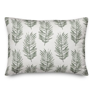 Creative Products Green Fern Pattern 14x20 Indoor / Outdoor Pillow - 1 of 4