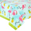 Juvale 3-Pack Flamingo Tablecloth for Pineapple Birthday Decorations, Tropical Hawaiian and Flamingo Party Supplies, 54x108 In - 3 of 4