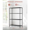 SUGIFT 4-Tier Adjustable Metal Storage Shelf, Heavy-Duty Wire Rack with 440 lbs Capacity - 4 of 4