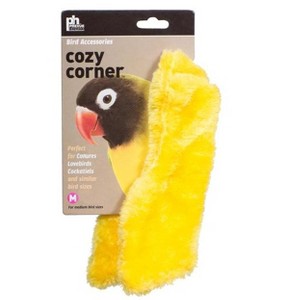 Prevue Pet Cozy Corner Fleece Bird Blanket - Medium (Yellow) - 1 of 3
