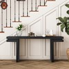 Racxily 66" Extra Wide Real Wood Veneered Console Table, Minimalist Sofa Table Behind Couch for Entryway, Hallway, Living Room, Home - 4 of 4