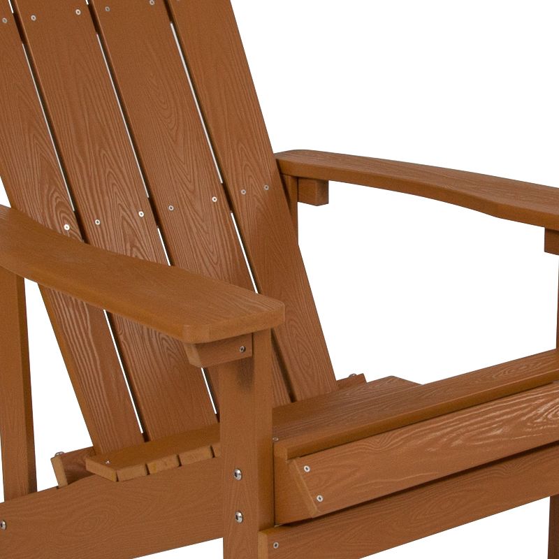 Flash Furniture Charlestown Commercial All-Weather Poly Resin Wood Adirondack Chair, 6 of 12