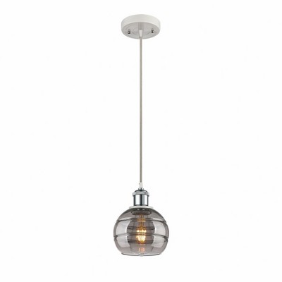Rochester - 1 Light Cord Hung Mini Pendant In Industrial Style-7.88 Inches Tall and 5.88 Inches Wide