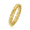 Pure Collection by Ross-Simons 14kt Yellow Gold Twisted Ring - 2 of 4