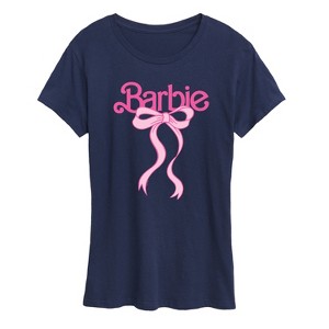 Women's - Barbie - Logo Coquette Bow Short Sleeve Graphic T-Shirt - 1 of 4