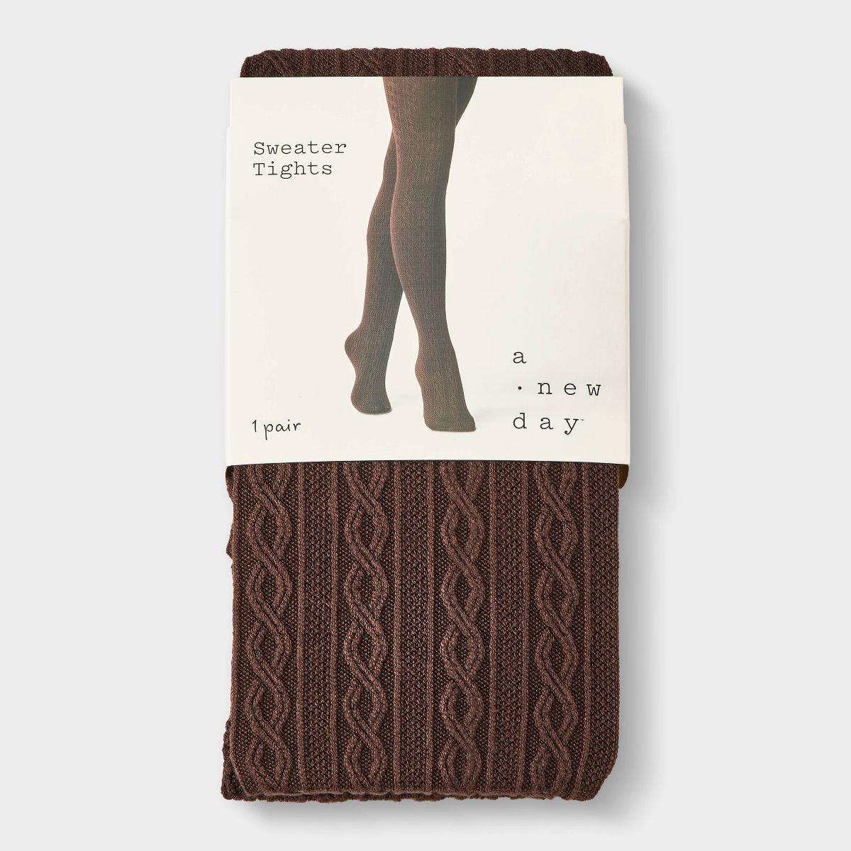 Women's Spaced Cable Sweater Tights - A New Day™