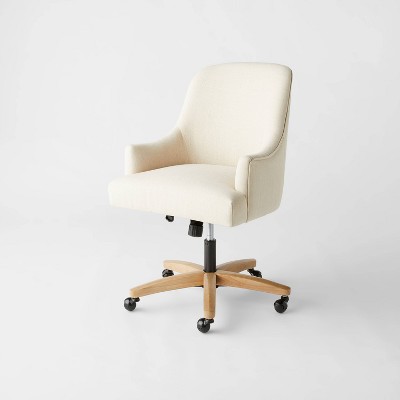 Studio Designs Folding Back Modern Swivel Office Task Chair, White