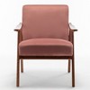 OUTSUPPLY Accent Chair, Living Room Chair with Solid Wood Frame, Wingback Chair for Bedroom, Reading Room - 4 of 4