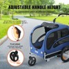 BENCMATE Pet Strollers 2 in 1 Dog Bike Trailer And Jogging Stroller Adjustable, Accessible And Weather Ready, Blue, 56.69"*28.54"*33.27" - 4 of 4