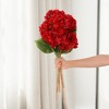 REGALWOVEN Wedding Home Decor Hydrangea Artificial Silk Flowers 17.7" 6 Pcs - 3 of 4