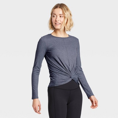 Women's Twist-front Long Sleeve Top - All In Motion™ : Target