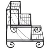 Costway 3 Tier Outdoor Metal Plant Stand Flower Planter Garden Display Holder Shelf Rack - 4 of 4