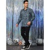 Lars Amadeus Men's Animal Print Button Down Long Sleeve Vintage Shirt - 4 of 4