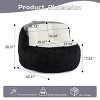Faux Fur Bean Bag Sofa Chair for Adults, Foam Filled Giant  Bean Bag Couch with Handle and Non-Slip Base for Living  Room or Bedroom-Koiai - 3 of 4