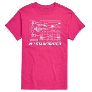 Men's - Star Wars - The Mandalorian N1 Starfighter Short Sleeve Graphic T-Shirt - 1 of 4