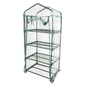 Garden Elements Personal Plastic Indoor Standing Greenhouse, Frost Protection - 1 of 4