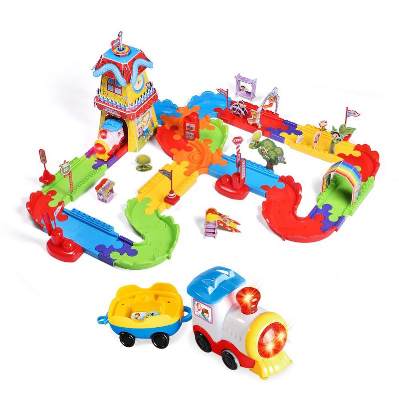 Fun Little Toys Electronic Musical Train Set with Tracks, 189 pcs, 1 of 7
