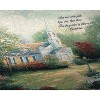 Manual Woodworks and Weavers Inspirational Christian Tapestry Throw Blanket 60x50 Inch Hometown Chapel Design - 2 of 3