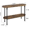 Console Table, 43.3" Entryway Table with Storage, 2 Tier Sofa Table with Metal Frame and MDF, for Living Room, Hallway - 2 of 4