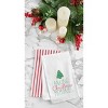 C&F Home Holiday "Baking Christmas Memories" Sentiment Featuring Tree Sugar Cookie Holiday Xmas Embroidered Flour Sack Kitchen Towel 27L x 18W in. - image 3 of 4