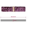 INSPIRE CHIC Women's Wide Waist Belts Interlock Buckles Sequins Decor Stretchy Belts 2PCS - 3 of 4