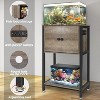 MaseiKar 5-10 Gallon Fish Tank Stand, Heavy Duty Aquarium Stand with Cabinet & Power Outlets for Fish Tank Accessories Storage, Double Tank Stand - 4 of 4