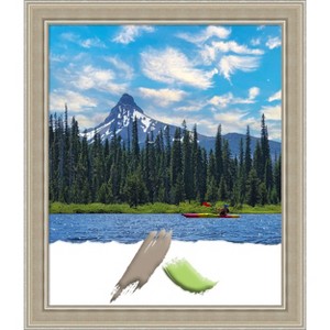 Amanti Art Mezzo Silver Wood Picture Frame - 1 of 4