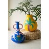 Ceramic Palm Tree Vase with Handle – 10" Tall Tropical Decorative Accent by Kalalou - 2 of 4