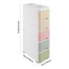 YIYIBYUS Bathroom Storage Cabinet, 5 Tier Narrow Floor Standing Storage Cabinet - 4 of 4