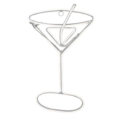 Northlight 17 25 Neon Style Led Lighted Martini Glass Window