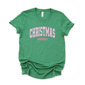 Simply Sage Market Pink Christmas Season Short Sleeve Tee - 1 of 4
